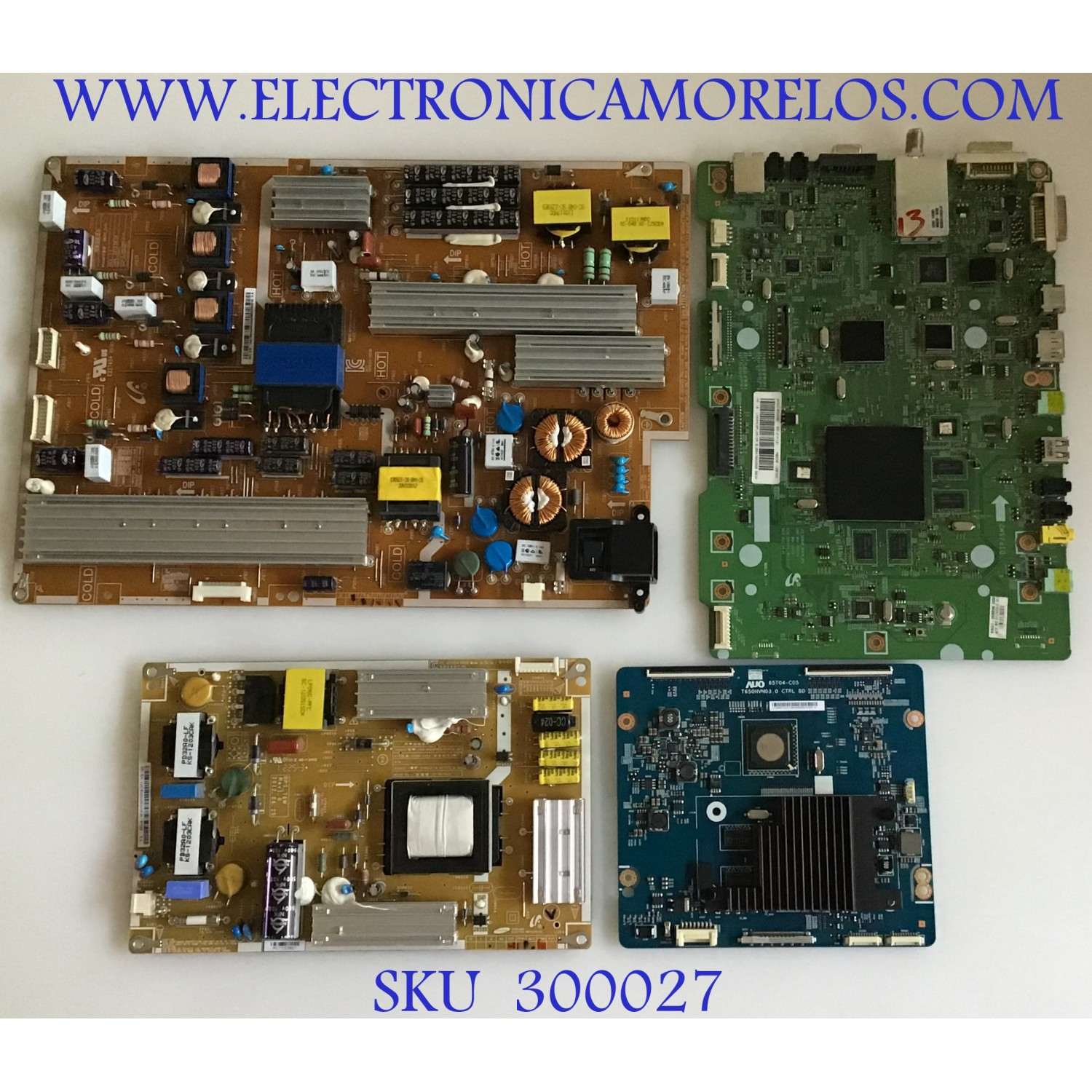 KIT DE TARJETAS PARA TV SAMSUNG / MAIN BN94-05959D / BN41-01835A / FUENTE BN44-00544A /  ME65_CHS / T-CON 5565T04C01 / T650HVN03.0 / SUB FUENTE BN44-00553A / IP-76190A / PANEL FE650DSA-V2 / MODELO LH65MEBPLGA / ZA AH01